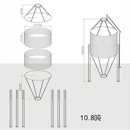 部分裝配式鋼板倉(cāng)技術(shù)參數(shù)